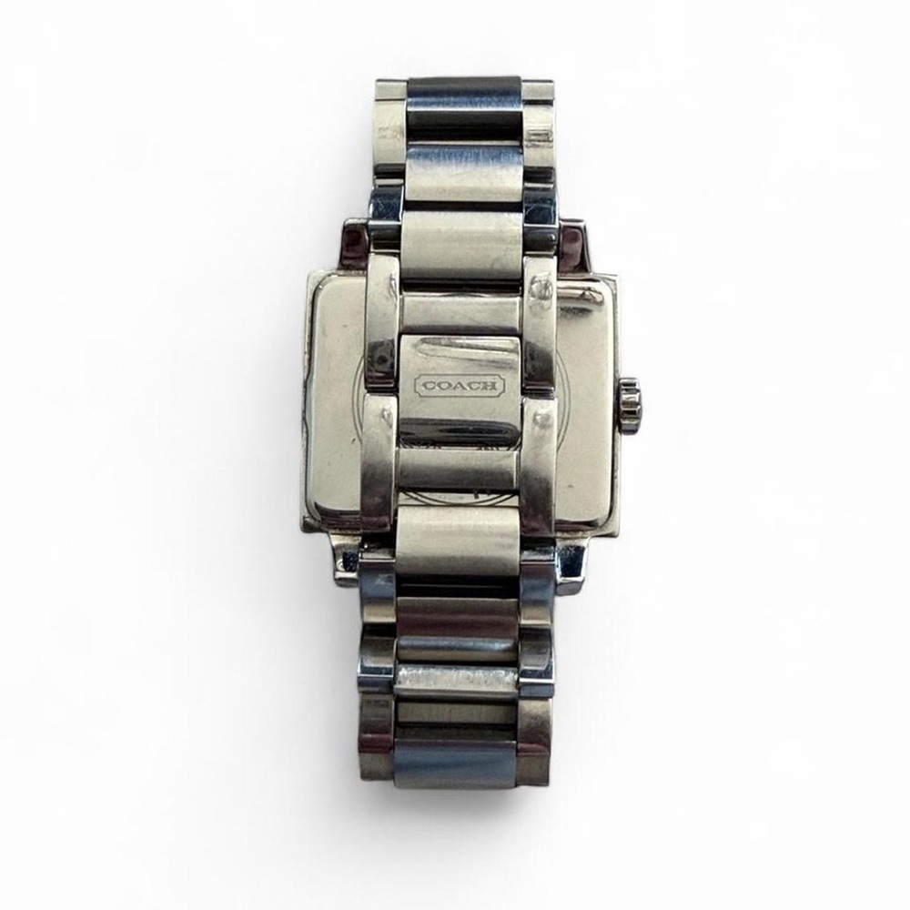 Vintage Coach Rectangular Logo Bezel Stainless St… - image 7